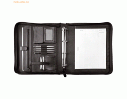 Alassio Ringbuchmappe PRATO A4 Kunstleder schwarz