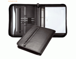 Alassio Ringbuchmappe LIMONE A4 Kunstleder schwarz