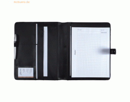 Alassio Schreibmappe FANO 32,2x26x2cm Lederimitat schwarz