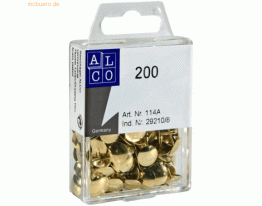 10 x Alco Reißnagel Metall 9mm vermessingt VE=200 Stück