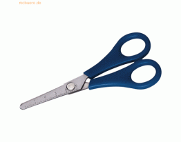 12 x Alco Bastelschere rund 13,5cm Rechtshänder blau