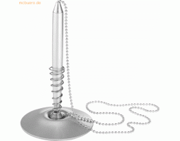 Alco Kugelschreiberständer Kette 55cm silber