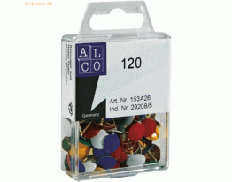10 x Alco Reißnägel Sun 9,5mm kunststoffüberzogen VE=120 Stück sortier