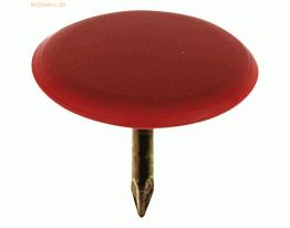 Alco Reißnägel Sun kunststoffüberzogen 9,5mm VE=1000 Stück rot