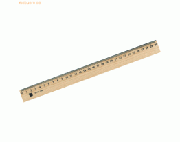 10 x Alco Holzlineal 30cm braun