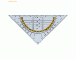 10 x Alco Geometrie-Dreieck Kunststoff 16cm transparent