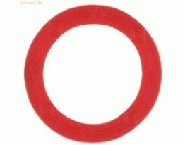 Alco Schlüsselkennringe Kunststoff VE=100 Stück rot