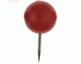 10 x Alco Landkartennadeln 10mm VE=20 Stück rot