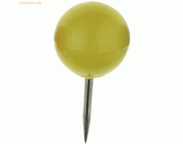 10 x Alco Landkartennadeln 10mm VE=20 Stück gelb