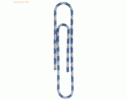 Alco Briefklammer Zebra kunststoffüberzogen 50mm weiß-blau VE=100 Stüc