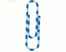 Alco Briefklammer Zebra kunststoffüberzogen 28mm weiß-blau VE=300 Stüc