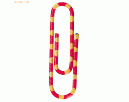 Alco Briefklammer Zebra kunststoffüberzogen 28mm gelb-orange VE=1000 S