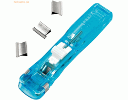 Alco Power Clipper Kunststoff 20 Blatt blau-tranparent