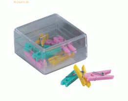 10 x Alco Wäscheklammern / Partyclips 32mm sortiert VE=10 Stück