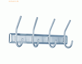 ALCO Garderobenleiste Metall 31,5x7x13cm silber