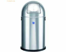 Alco Abfallsammler mit Push-Klappe 20 Liter silber