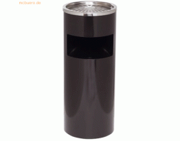 Alco Standascher rund 610x250mm Stahlblech schwarz