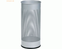 Alco Papierkorb Metall 28,5 Liter silber
