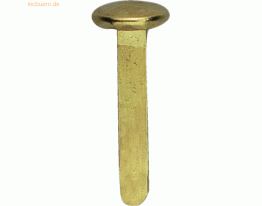 10 x Alco Musterbeutelklammer rund Gr. 2 7x15mm vermessingt VE=100 Stü