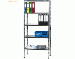 Alco Regal Stahlblech 5 Böden 80x40x180cm silber