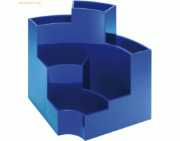 Alco Schreibtischbutler 6 Fächer Kunststoff blau