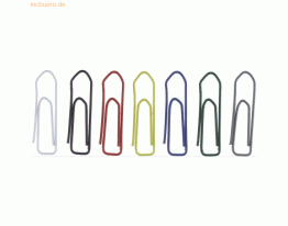 10 x Alco Briefklammer Metall lackiert 26mm gemischt VE=125