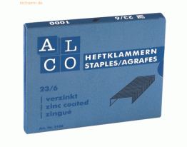 Alco Heftklammern Stahl verzinkt 6/4 VE=2000 Stück