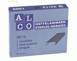 Alco Heftklammern Stahl verzinkt 23/13 VE=1000 Stück
