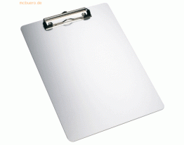 12 x Alco Klemmbrett Aluminium A4 silber