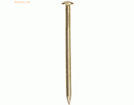 10 x Alco Bildernagel Stahl vermessingt 1,4x25mm VE=100 Stück