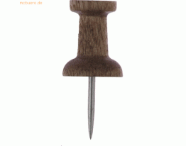 Alco Pinnwandnadel Holz 7,5mm braun VE=100 Stück