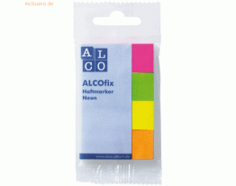 20 x Alco Haftmarker Alcofix neon 50x20mm VE=4 Farben je 50 Stück