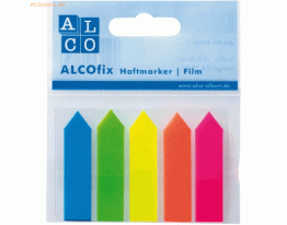 Alco Haftmarker Pfeil 12x50mm VE=125 Blatt 5 Farben