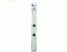 Alco Wandleiste selbstklebend weiß 50x5cm + 2 Magnete