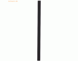 10 x Alco Wandleiste Metall lackiert selbstklebend 5x100cm schwarz