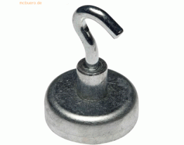 5 x Alco Hakenmagnet Metall 25mm TG 3500 g silber