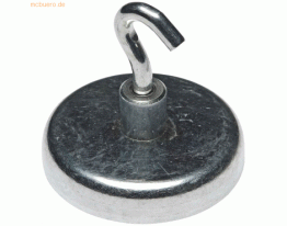 5 x Alco Hakenmagnet Metall 36mm TG 8000 g silber