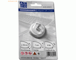 Alco Hakenmagnet Metall 36mm TG 8000 g weiß