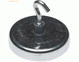 5 x Alco Hakenmagnet Metall 47mm TG 15000 g silber