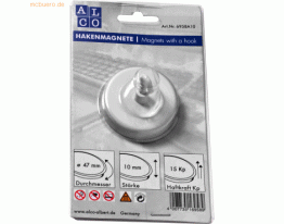 Alco Hakenmagnet Metall 47mm TG 15000 g weiß