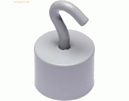 5 x Alco Hakenmagnet Neodym Neodym (Nd) 20mm TG 11000 g weiß