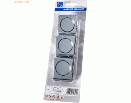 Alco Magnetklemmer Metall 38x45mm TG ca. 15 Blatt DIN A4 silber VE=3 S