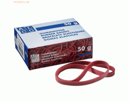 Alco Gummiband Naturkautschuk 6x200mm rot 50g