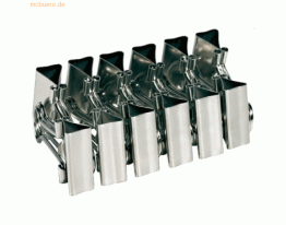 Alco Foldbackklammer Metall vernickelt 19mm vernickelt VE=12 Stück