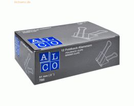 Alco Foldbackklammer Metall vernickelt 51mm rot VE=12 Stück