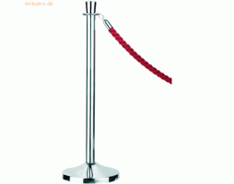 Alco Seilständer 30mm 1,5m lang Chrom mit roter Kordel