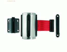 Alco Gurt-Wandkassette Innenbereich 50mmx3m Edelstahl roter Gurt