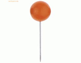 10 x Alco Landkartennadeln 8mm VE=20 Stück orange