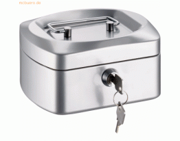 Alco Geldkassette Stahlblech mit Schloss 155x120x80mm silber