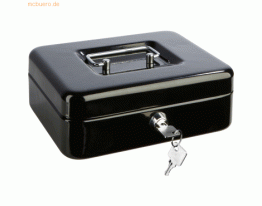 Alco Geldkassette Stahlblech mit Schloss 195x145x80mm schwarz